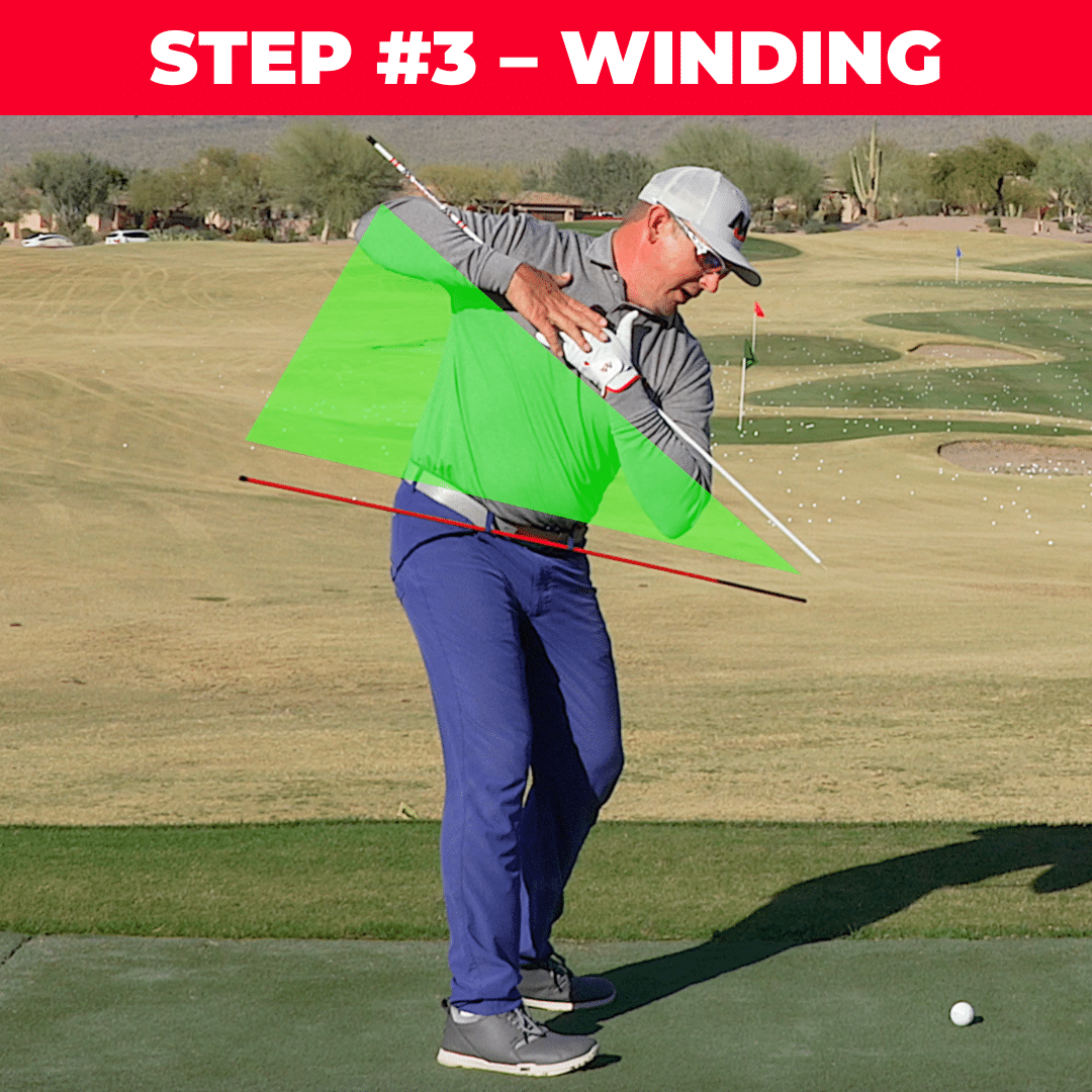 Step 3 - Winding: creating torque in the backswing